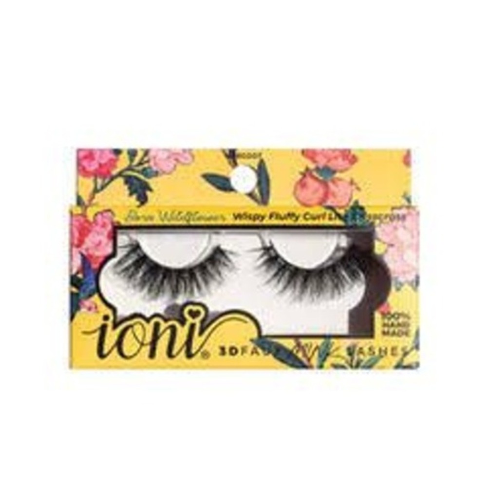 New! Ioni Lashes 3D Faux Mink Born Wildflower Wispy Fluffy Curl Lite Crisscross
